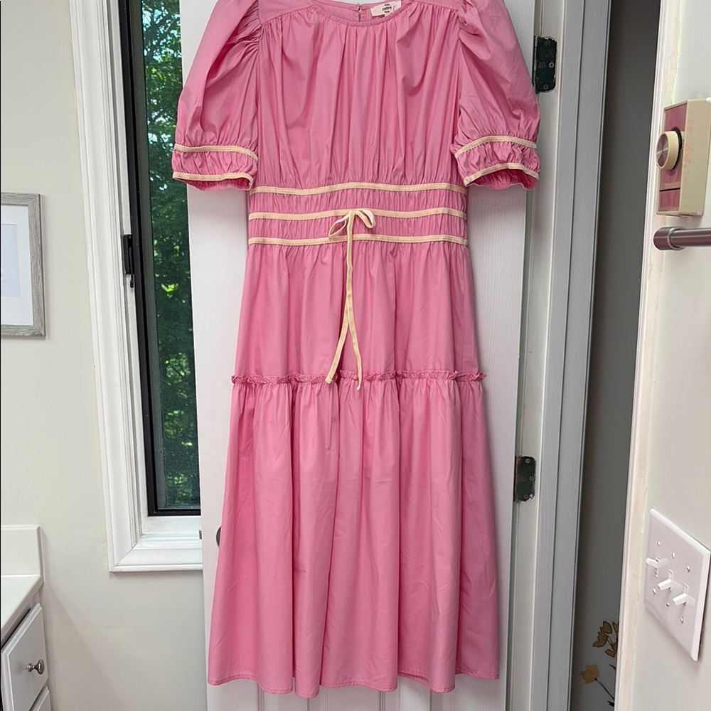Entro Pink Midi Dress, New!